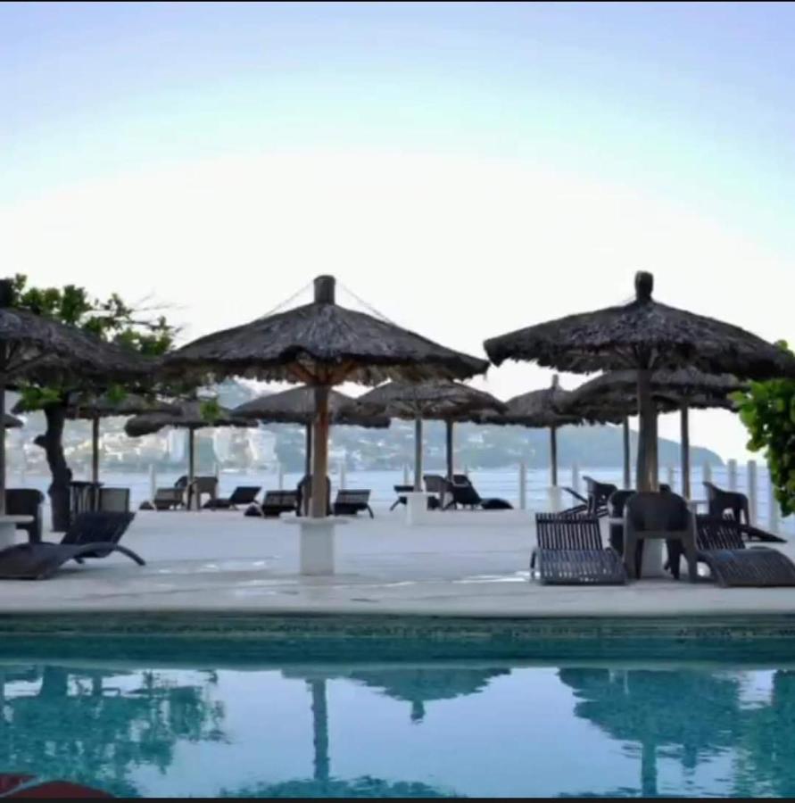 Suite Con Vista Al Mar A Pie De Playa Acapulco Exterior foto