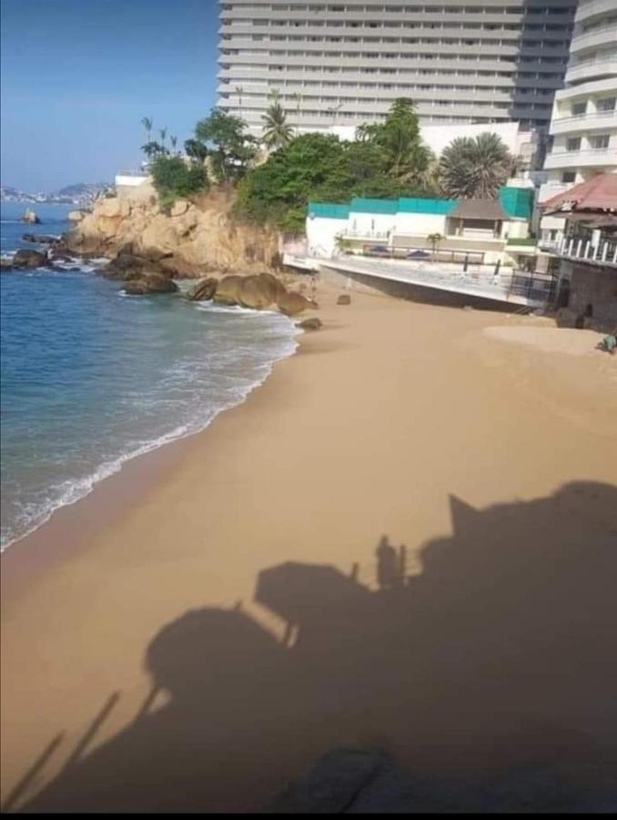 Suite Con Vista Al Mar A Pie De Playa Acapulco Exterior foto