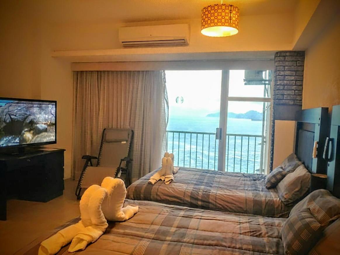 Suite Con Vista Al Mar A Pie De Playa Acapulco Exterior foto