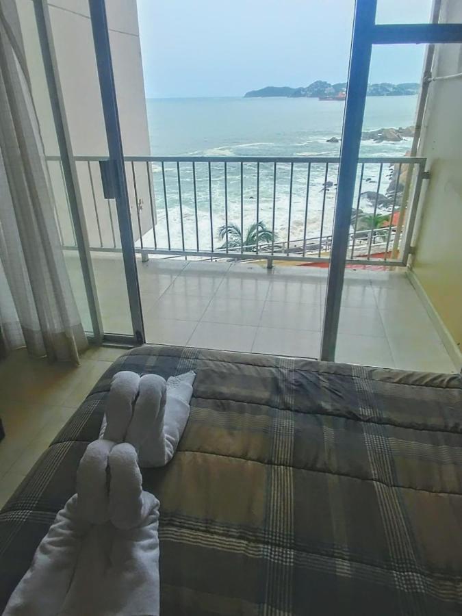 Suite Con Vista Al Mar A Pie De Playa Acapulco Exterior foto