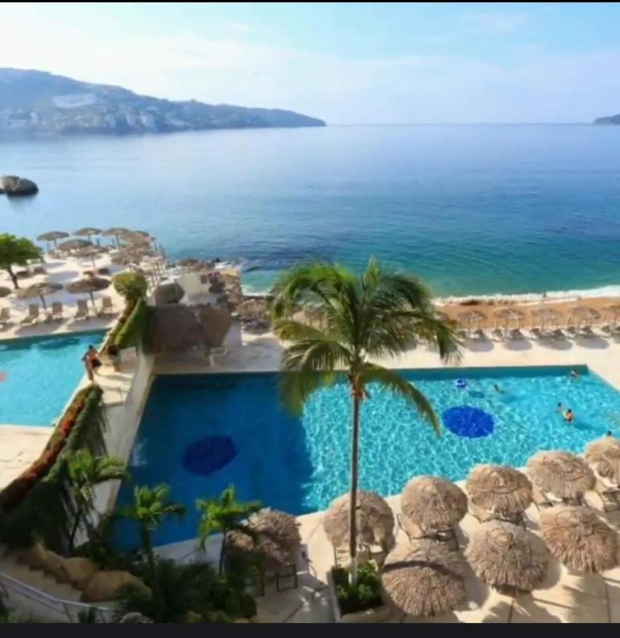 Suite Con Vista Al Mar A Pie De Playa Acapulco Exterior foto