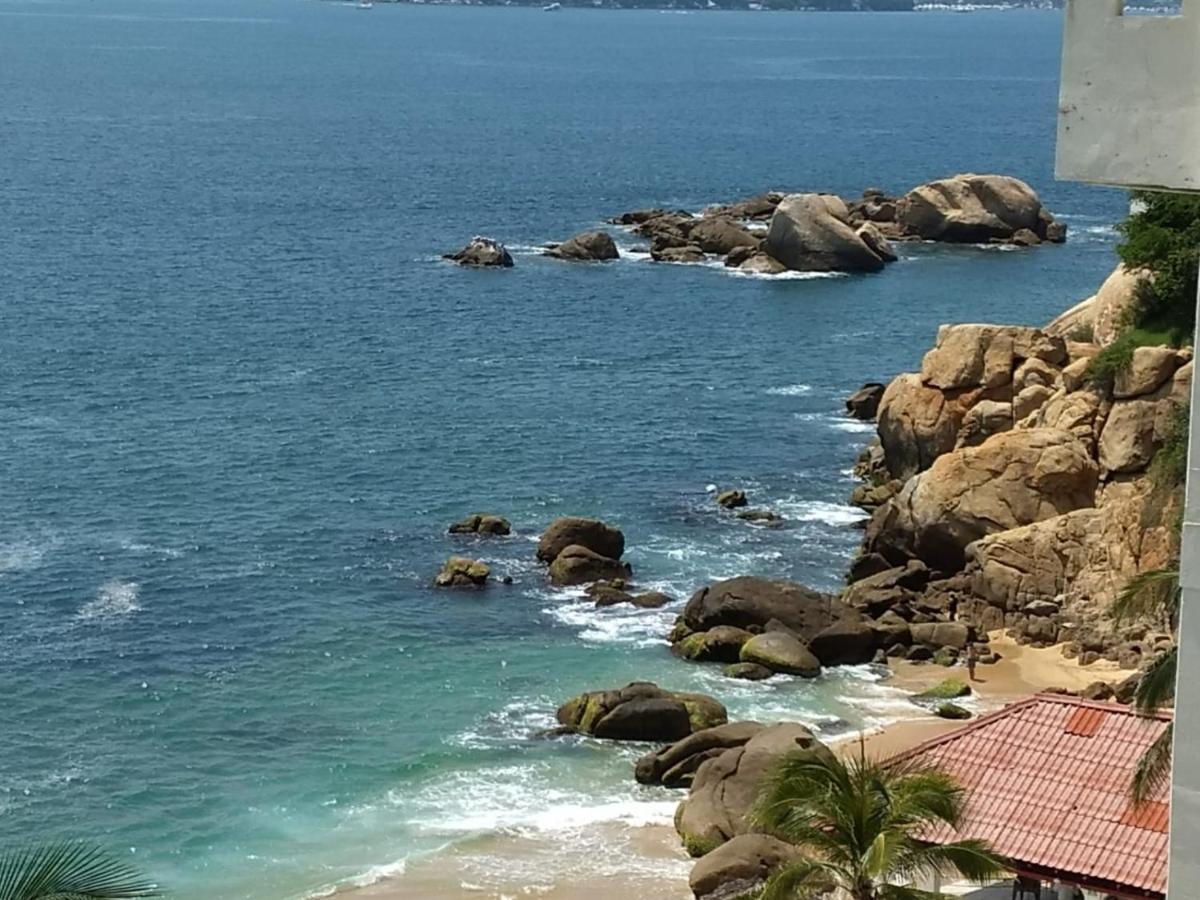 Suite Con Vista Al Mar A Pie De Playa Acapulco Exterior foto
